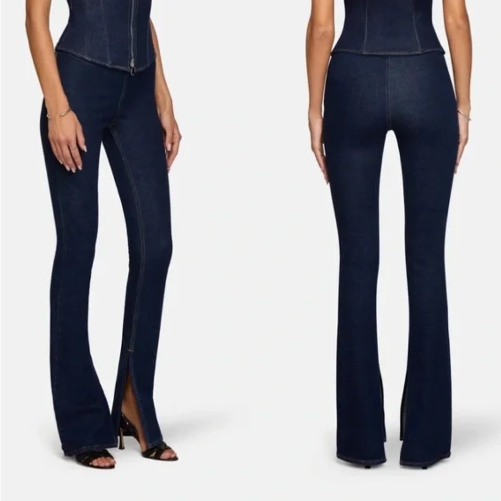 EB Denim Dark Blue Flare Jeans